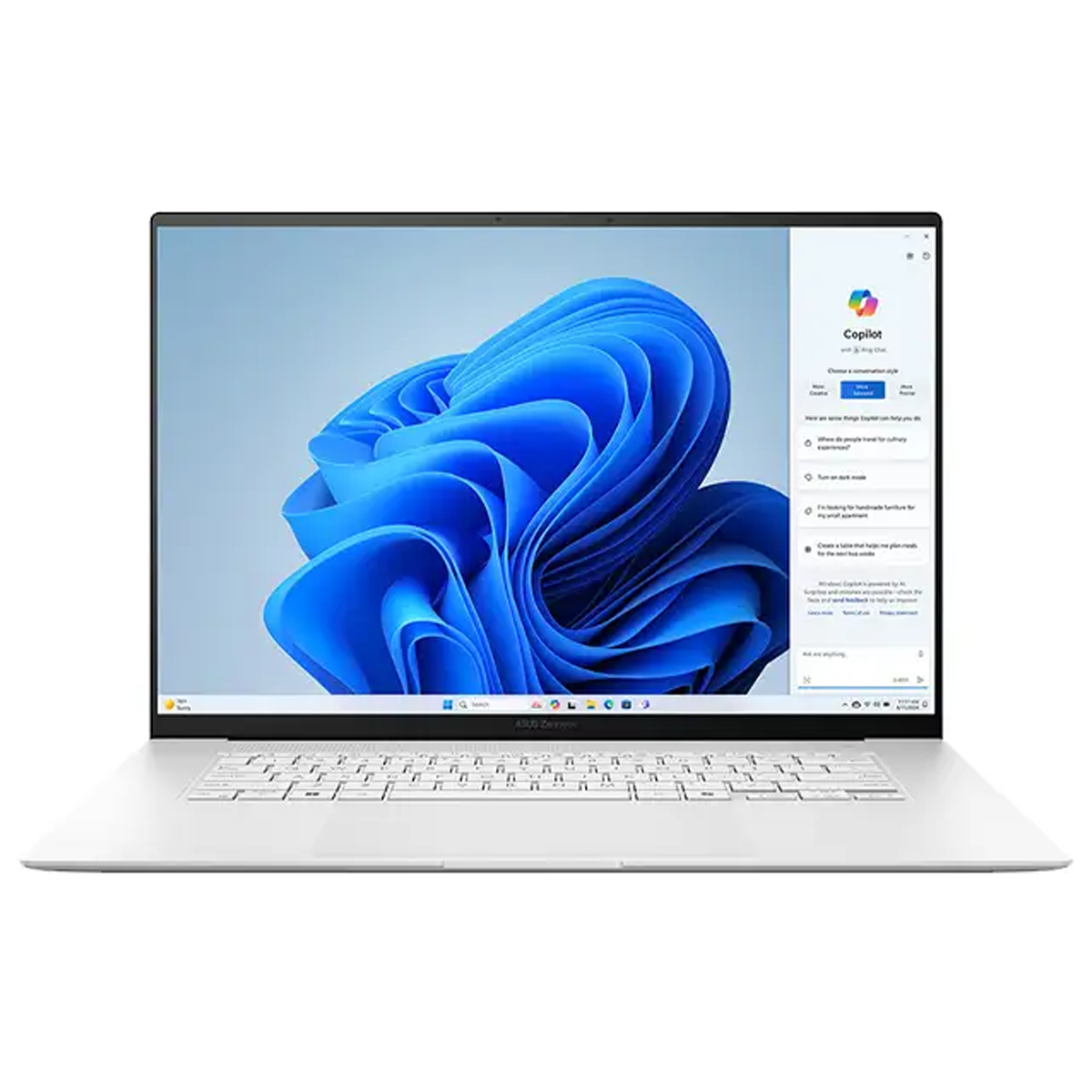 لپ تاپ 16 اینچی ایسوس مدل Zenbook S16 OLED UM5606WA R AI 9 HX 370 32GB 2TB-سفید