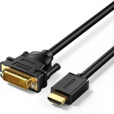  مبدل HDMI به DVI یوگرین مدل HD106 طول 1.5 متر-مشکی