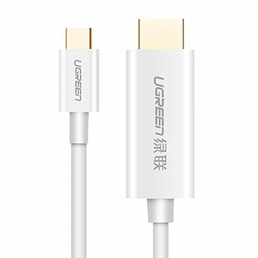 کابل تبدیل USB-C به HDMI یوگرین MM121 مدل 30841 طول 1.5 متر-سفید