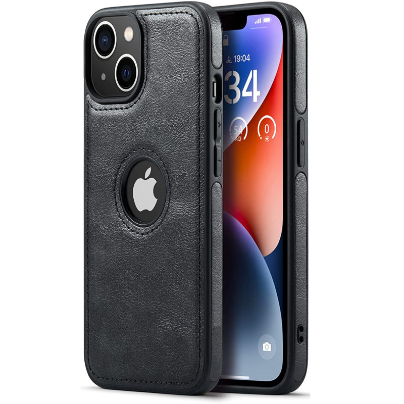 کاور گوشی اپل IPhone 14 Plus اپیکوی مدل Luxury-Leather-مشکی