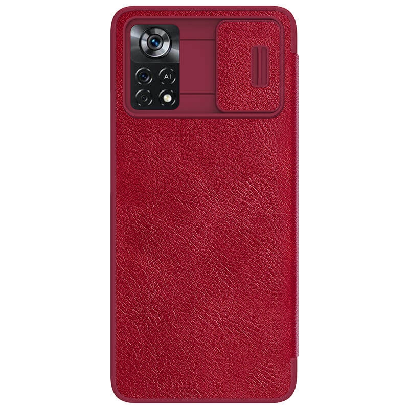 کیف کلاسوری گوشی شیائومی Poco X4 Pro 5G نیلکین مدل Qin Pro Leather -قرمز