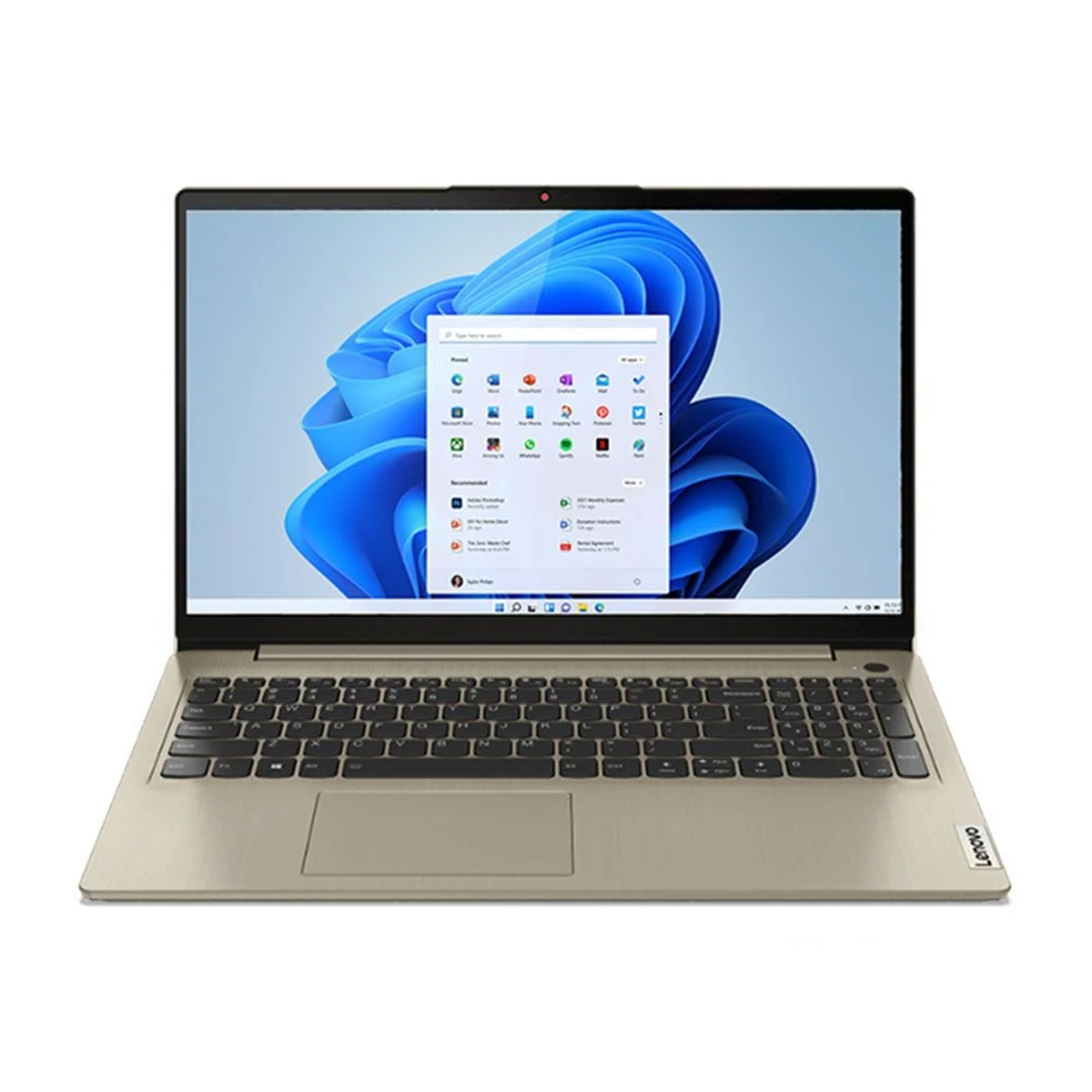 لپ تاپ لنوو 15.6 اینچی مدل IdeaPad 3 i7 12GB 512GB SSD-بژ