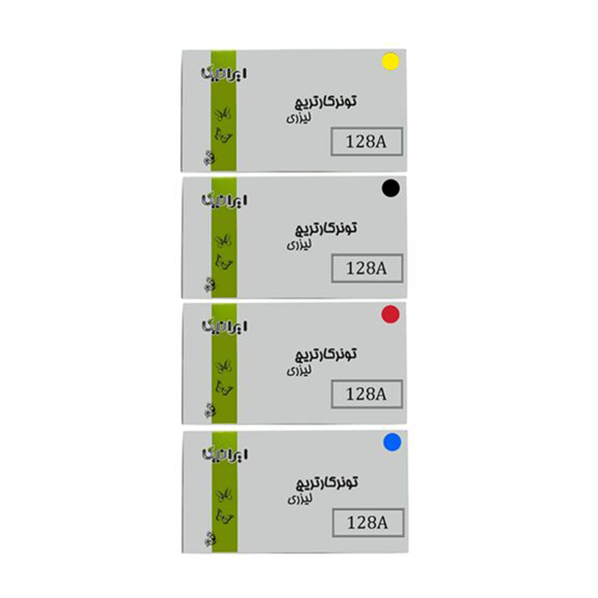 کارتریج ایرانیکا طرح Hp 128A ست چهار رنگ-چند رنگ 