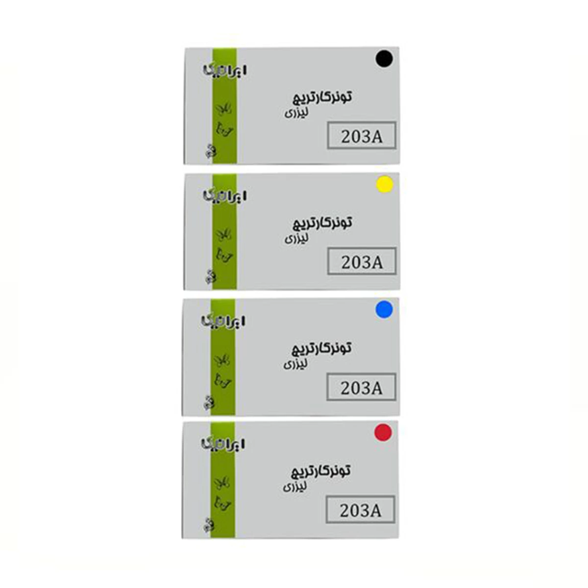کارتریج ایرانیکا طرح اچ پی 203ASET ست چهار رنگ-چند رنگ 