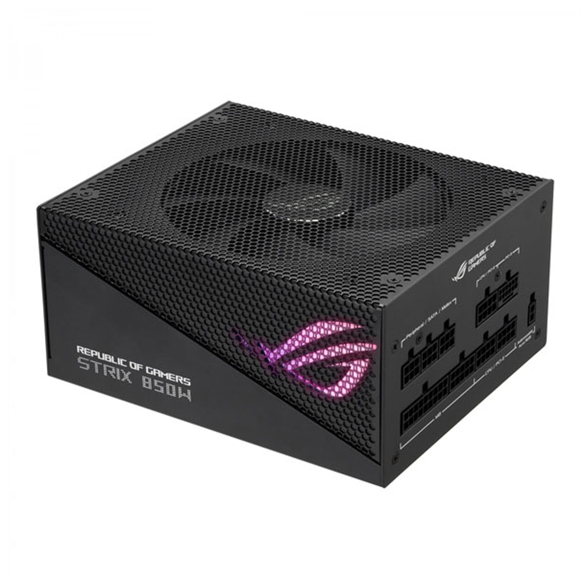 منبع تغذیه کامپیوتر ایسوس مدل ROG STRIX 850W Gold Aura Edition-مشکی