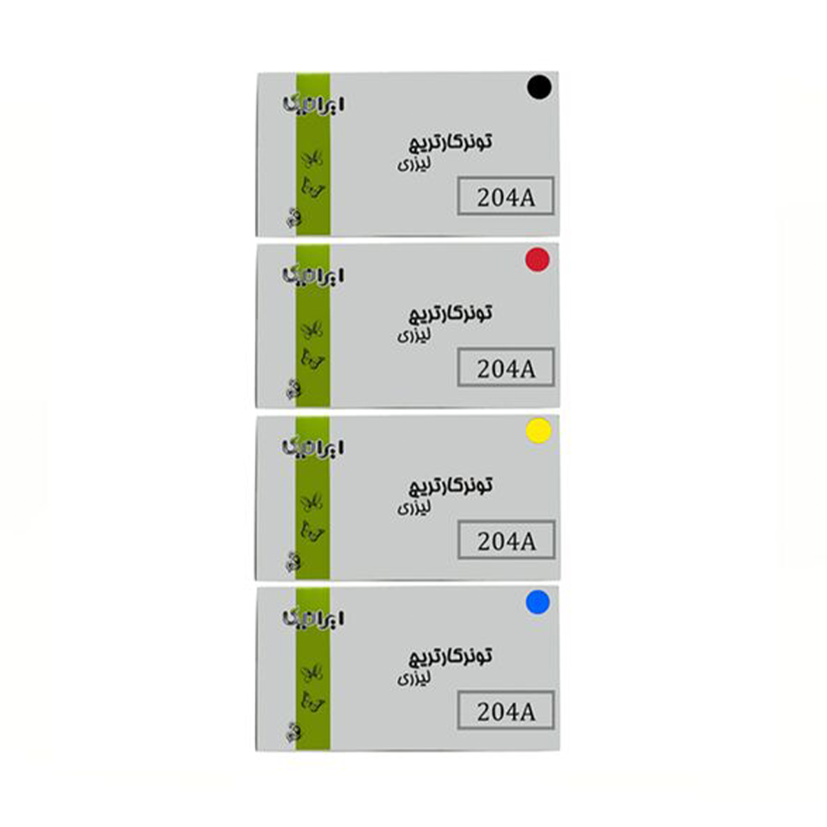 کارتریج ایرانیکا طرح Hp 204A ست چهار رنگ-چند رنگ 