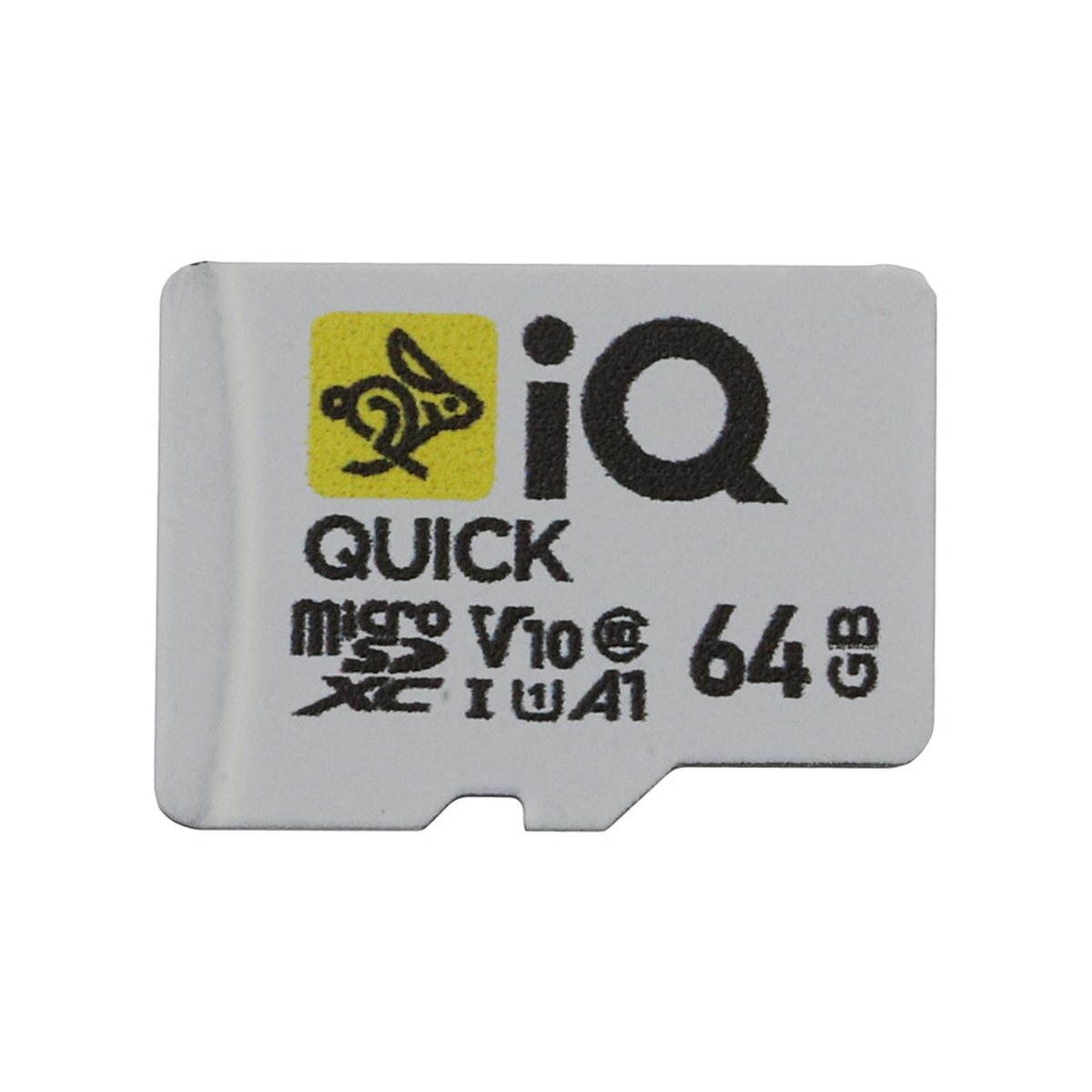 کارت حافظه‌ microSDXC آی کیو کلاس 10 استاندارد U1 مدل V10 A1 ظرفیت 64 گیگابایت-سفید