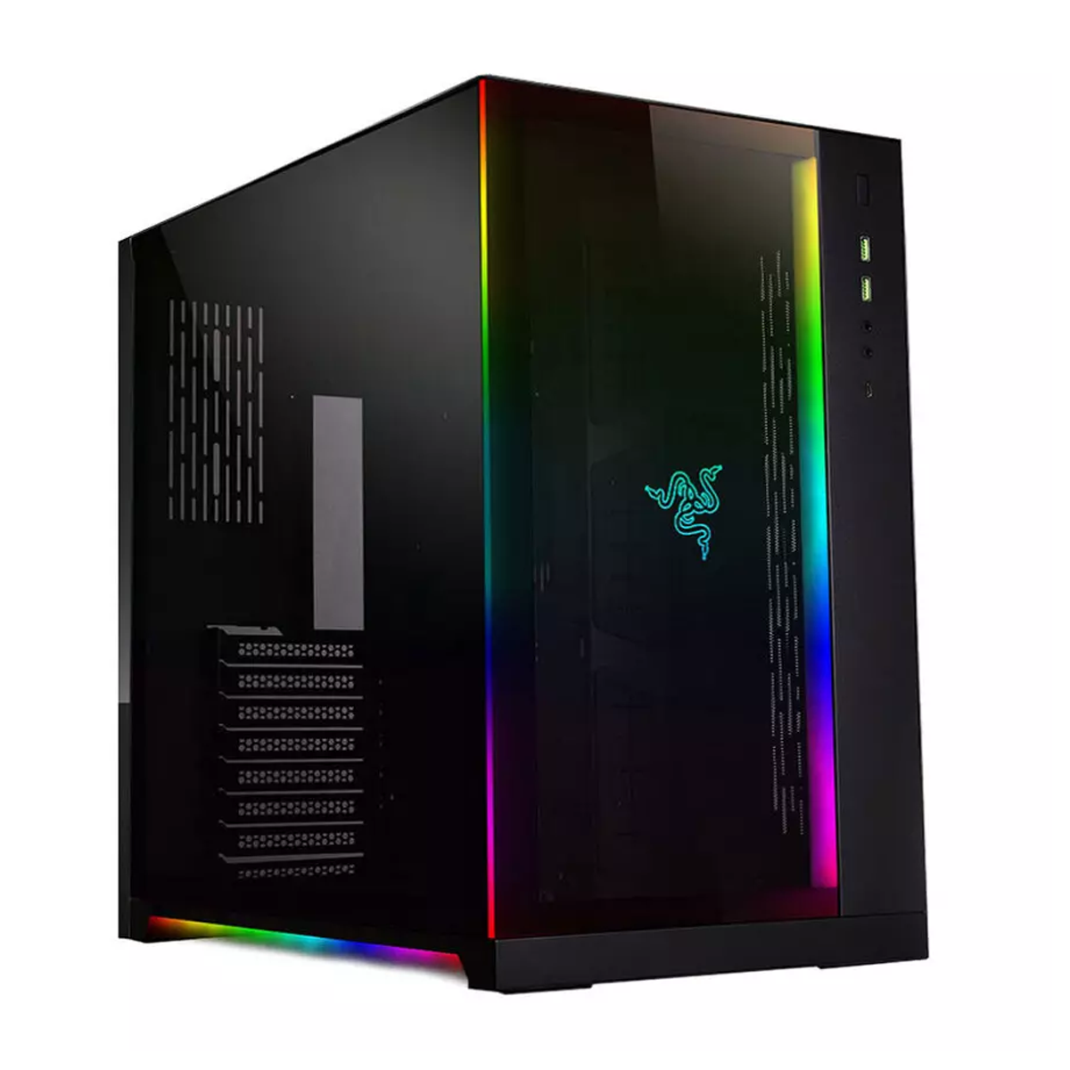 کیس کامپیوتر گیمینگ لیان لی مدل O11 Dynamic Razer Edition-مشکی