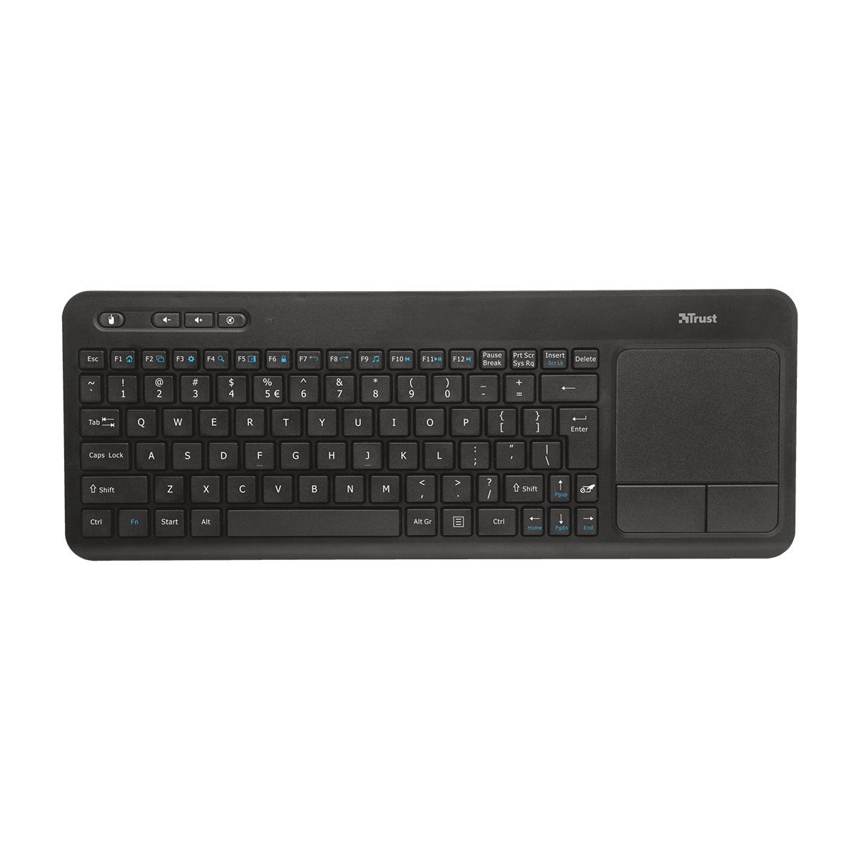 کیبورد بی سیم تراست مدل Veza Wireless multimedia keyboard with touchpad-مشکی