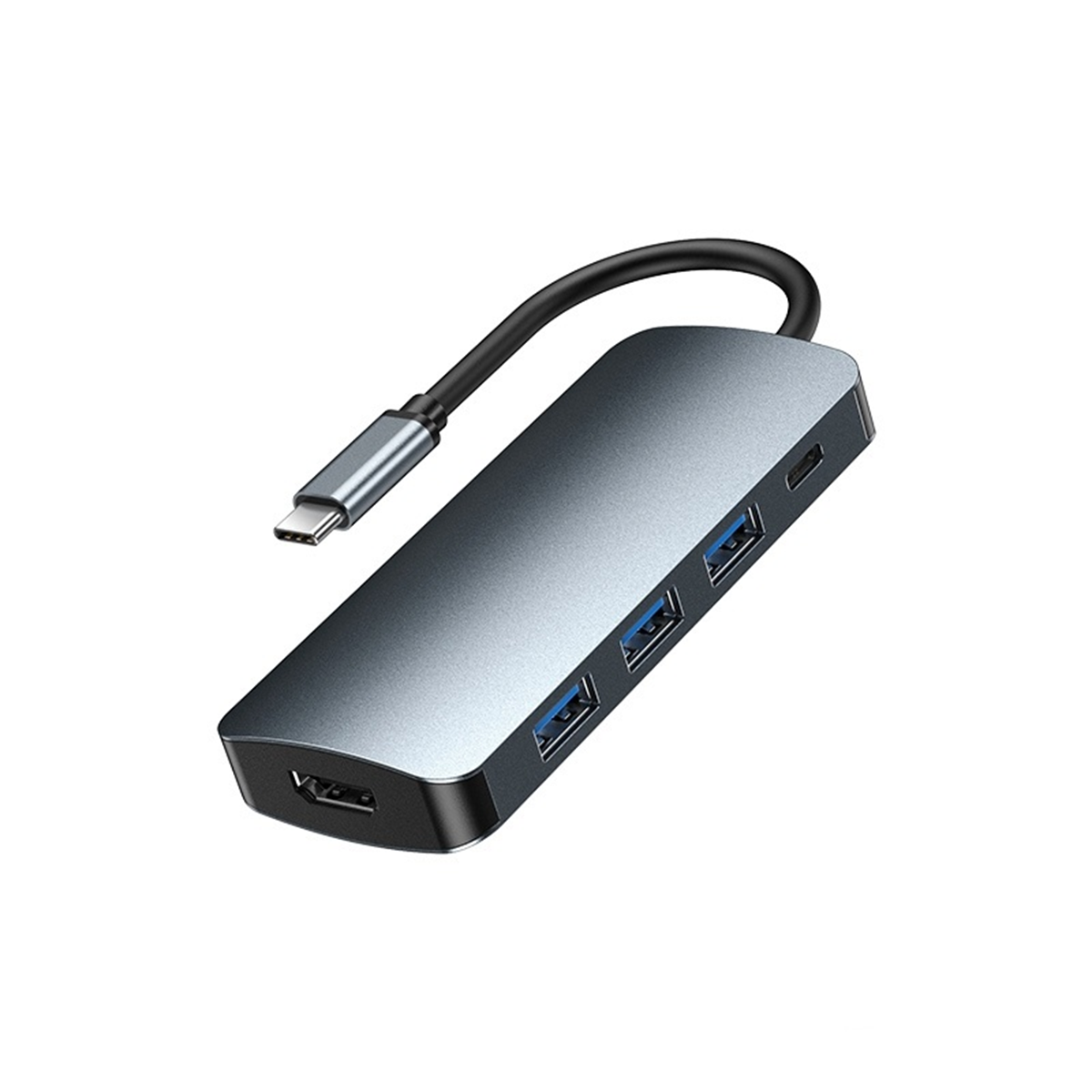 هاب نوع هاب usb-c ریمکس 5 پورت مدل RU-U5-نوک مدادی