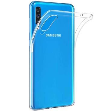 کاور ژله‌ای شفاف داخل کارتون مناسب برای گوشی سامسونگ مدل Galaxy A50 / a50s / a30s