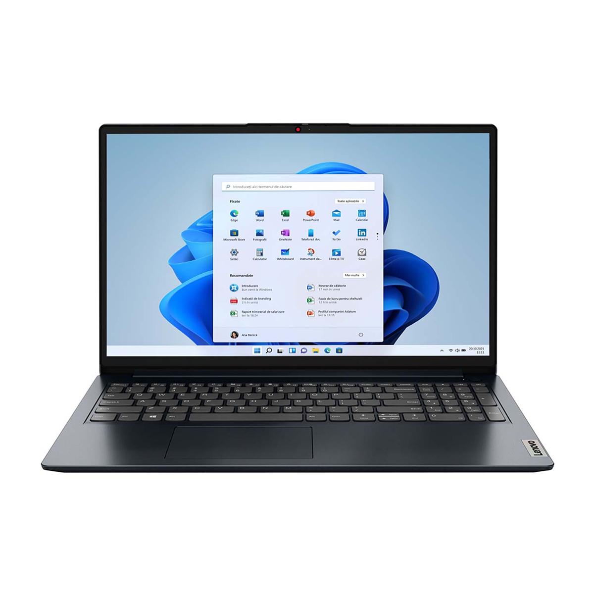 لپ تاپ لنوو 15.6 اینچی مدل IdeaPad 1 N۴۰۲۰ 8GB 1TB-سرمه‌ای