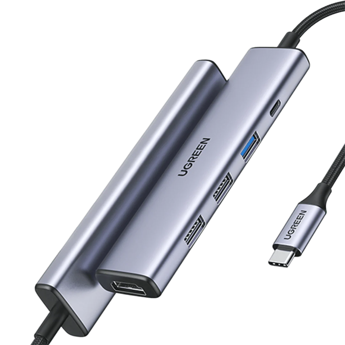 هاب USB-C یوگرین 5 پورت مدل CM478 15495-خاکستری