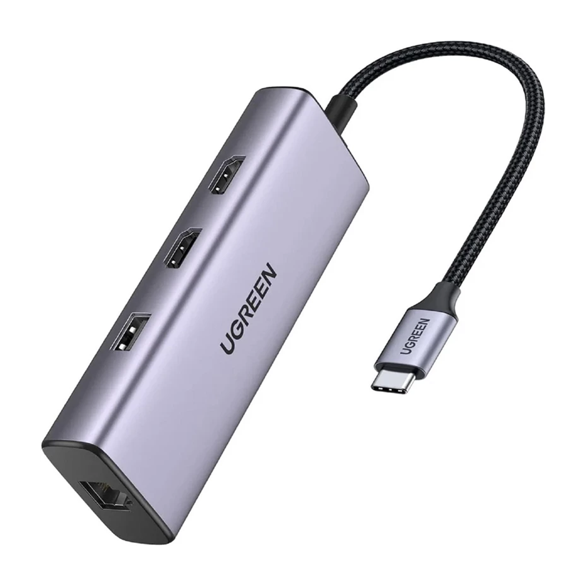 هاب USB-C یوگرین 8 پورت مدل CM490 90119-خاکستری