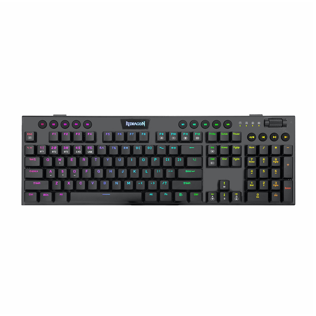 کیبورد گیمینگ ردراگون مدل Horus TKL K621 RGB سوئیچ قرمز