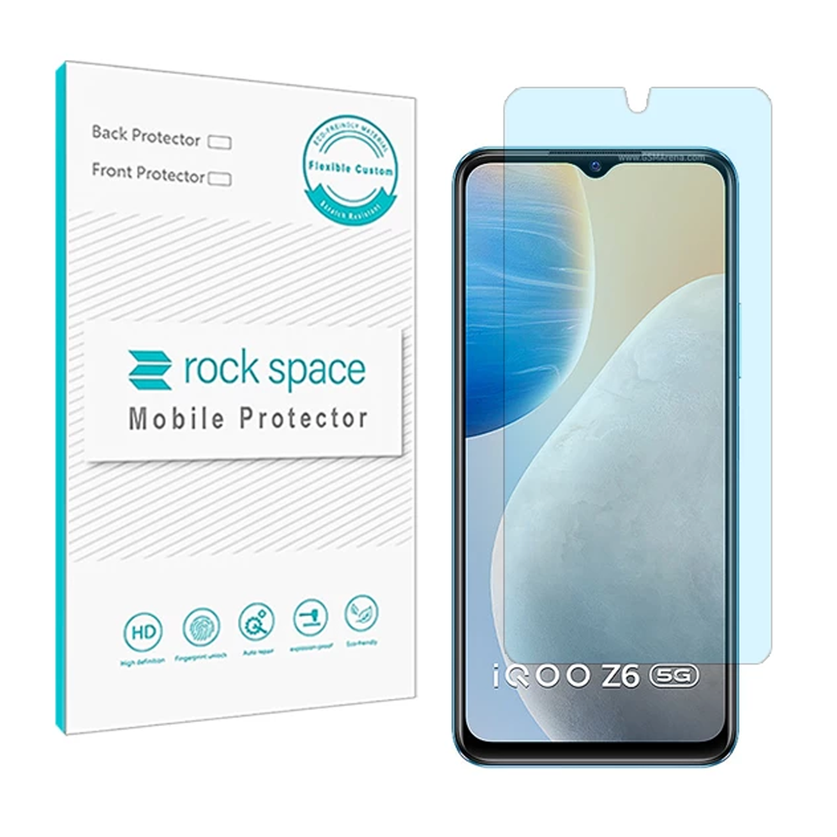 گلس گوشی ویوو iQOO Z6 راک اسپیس مدل BLU