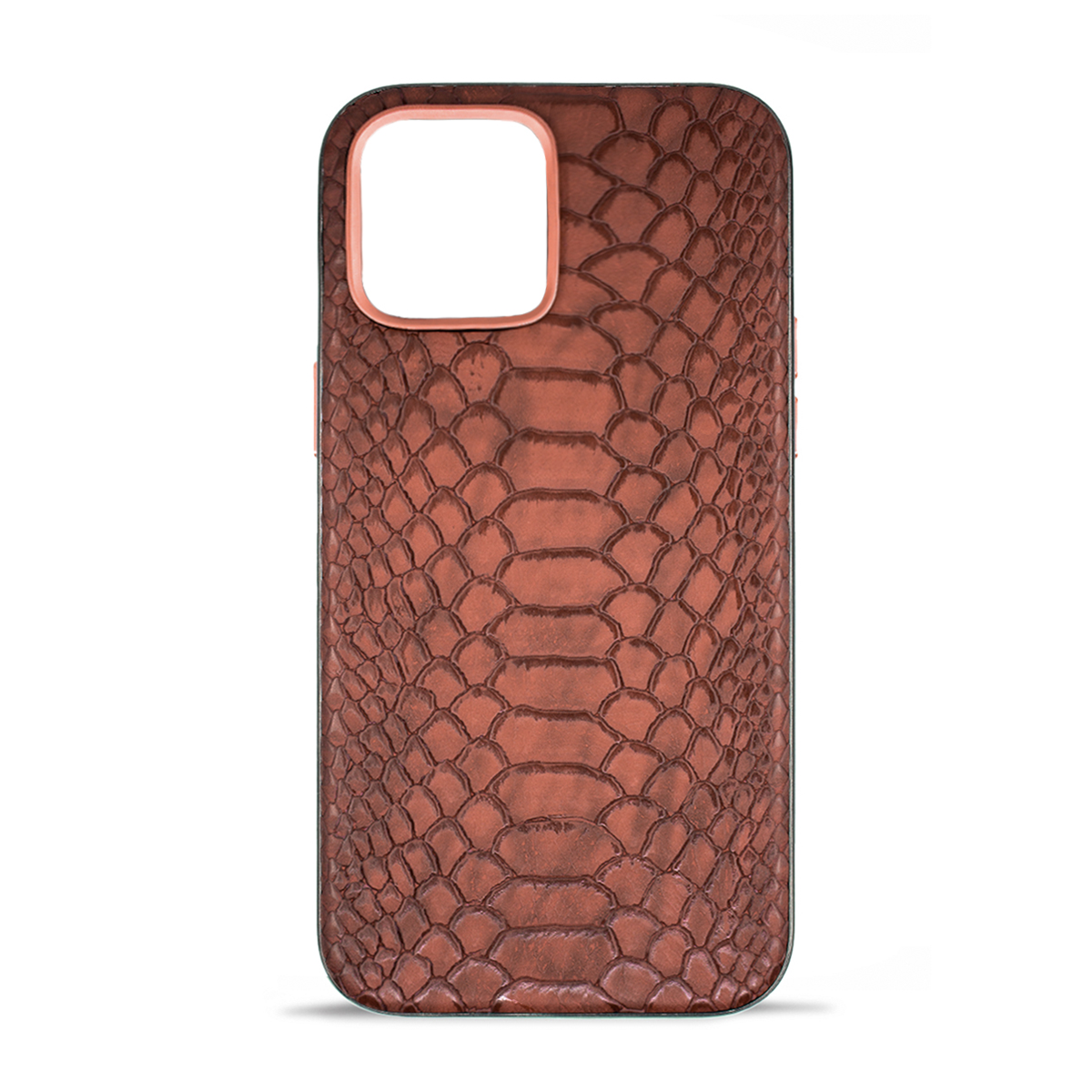 قاب گوشی اپل iPhone 13 مک کوی مدل Snake Skin چرمی