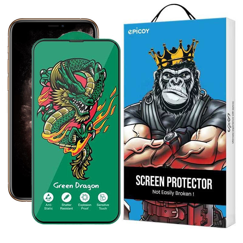 محافظ صفحه نمایش اپیکوی مدل Green Dragon ExplosionProof مناسب برای گوشی موبایل اپل iPhone 11 Pro/ XS/ X