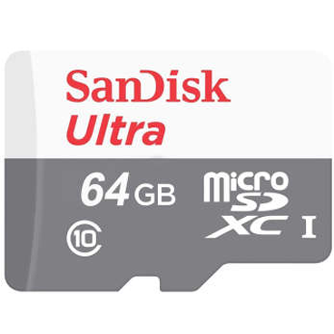 کارت حافظه microSDXC سن دیسک مدل Ultra کلاس 10 استاندارد UHS-I U1 سرعت 100MBps ظرفیت 64 گیگابایت