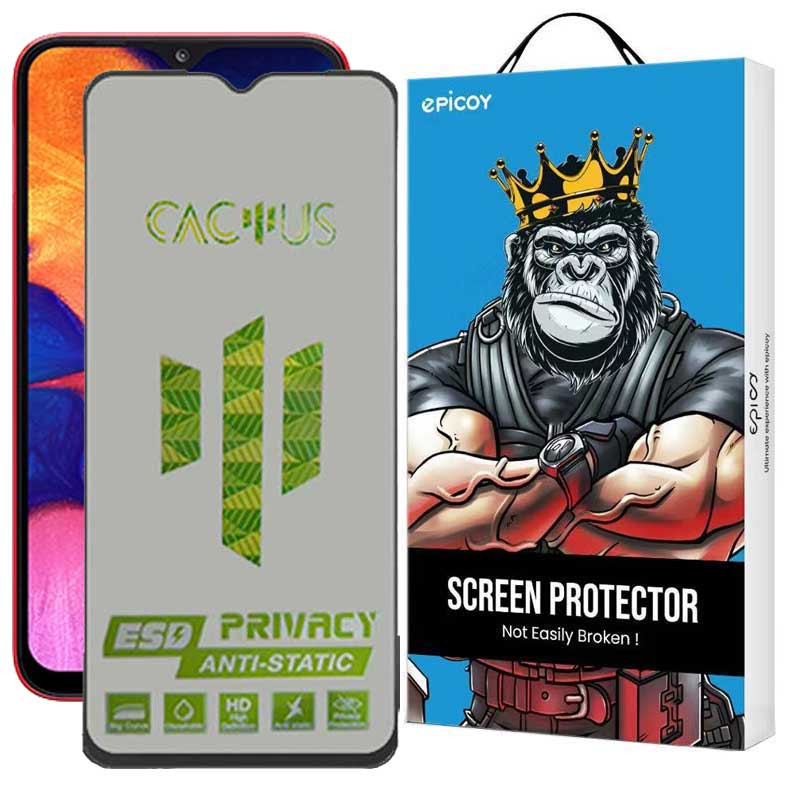 محافظ صفحه نمایش حریم شخصی اپیکوی مدل Cactus-ESD-Privacy مناسب برای گوشی موبایل سامسونگ Galaxy A10