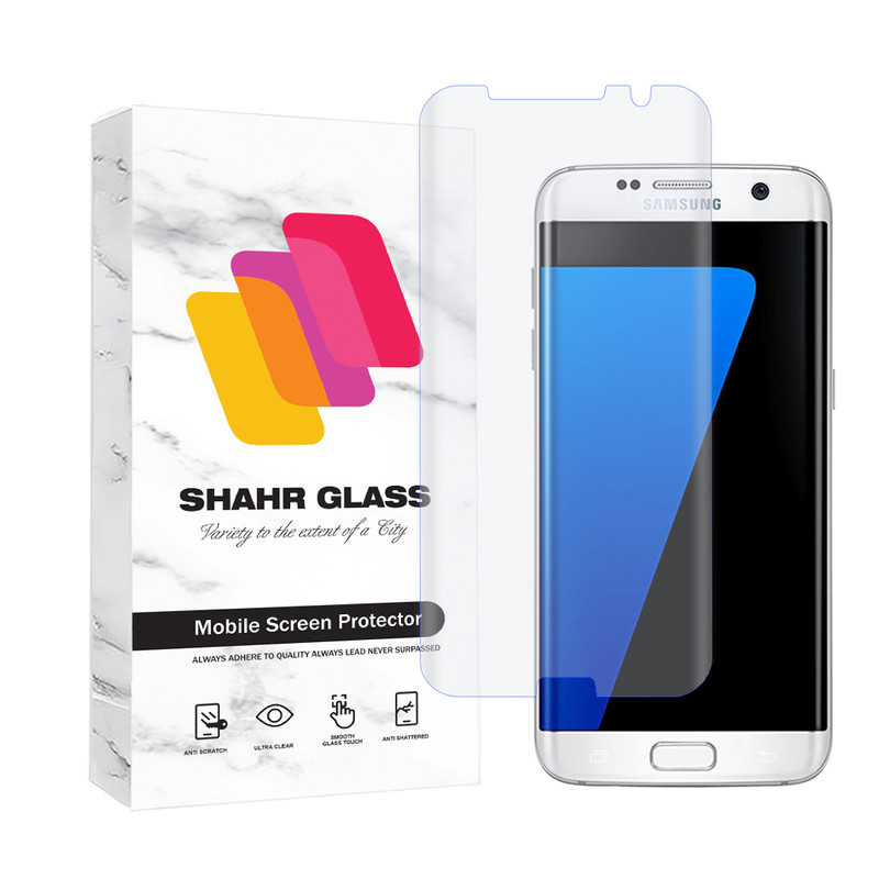 محافظ صفحه نمایش یووی شهر گلس مدل UVLIGHTSH مناسب برای گوشی موبایل سامسونگ Galaxy S7 edge-بی رنگ