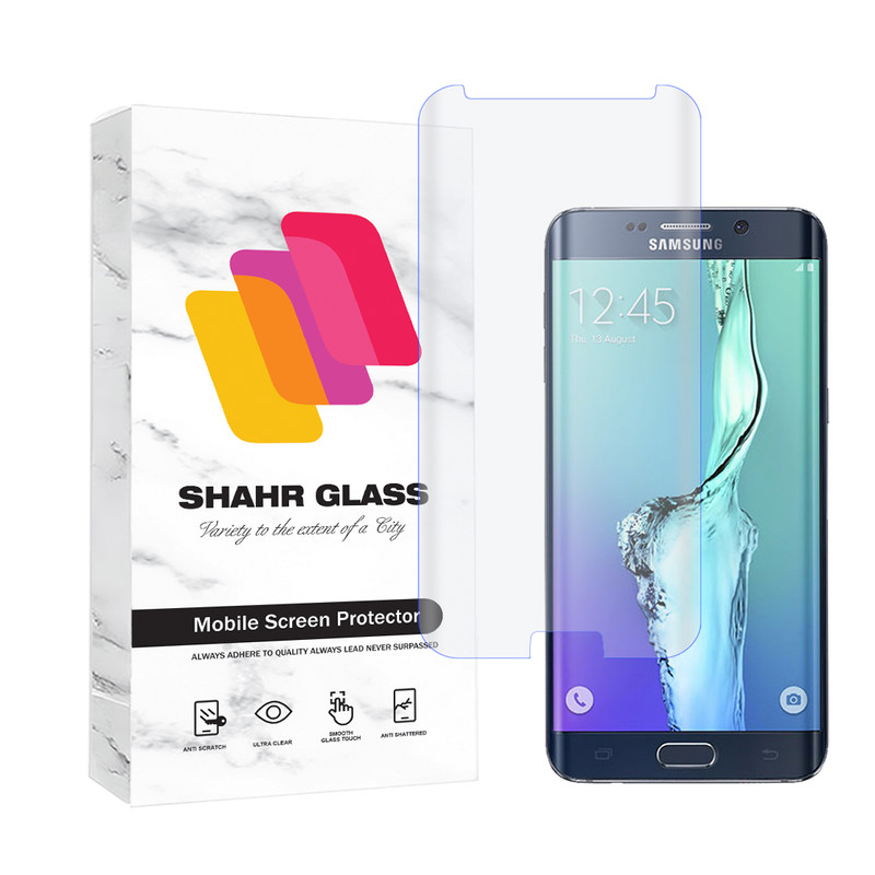 محافظ صفحه نمایش یووی شهر گلس مدل UVLIGHTSH مناسب برای گوشی موبایل سامسونگ Galaxy S6 edge-بی رنگ