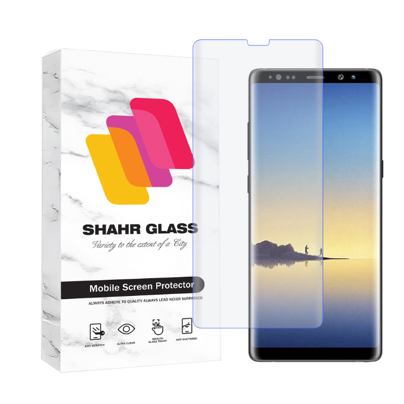 محافظ صفحه نمایش یووی شهر گلس مدل UVLIGHTSH مناسب برای گوشی موبایل سامسونگ Galaxy Note 9-بی رنگ