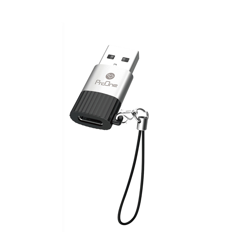 مبدل تایپ سی به USB پرووان مدل PCO07-مشکی