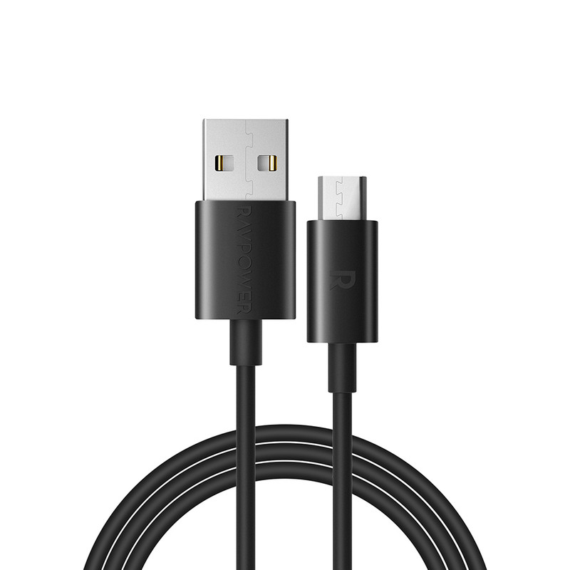 کابل تبدیل USB-A به microUSB راوپامر مدل RP-CB043 طول یک متر