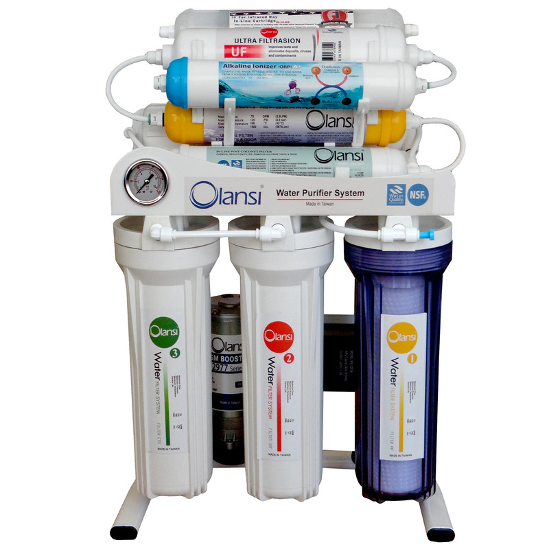 دستگاه تصفیه کننده آب اولانسی مدل REVERSE OSMOSIS - AT8080-سفید