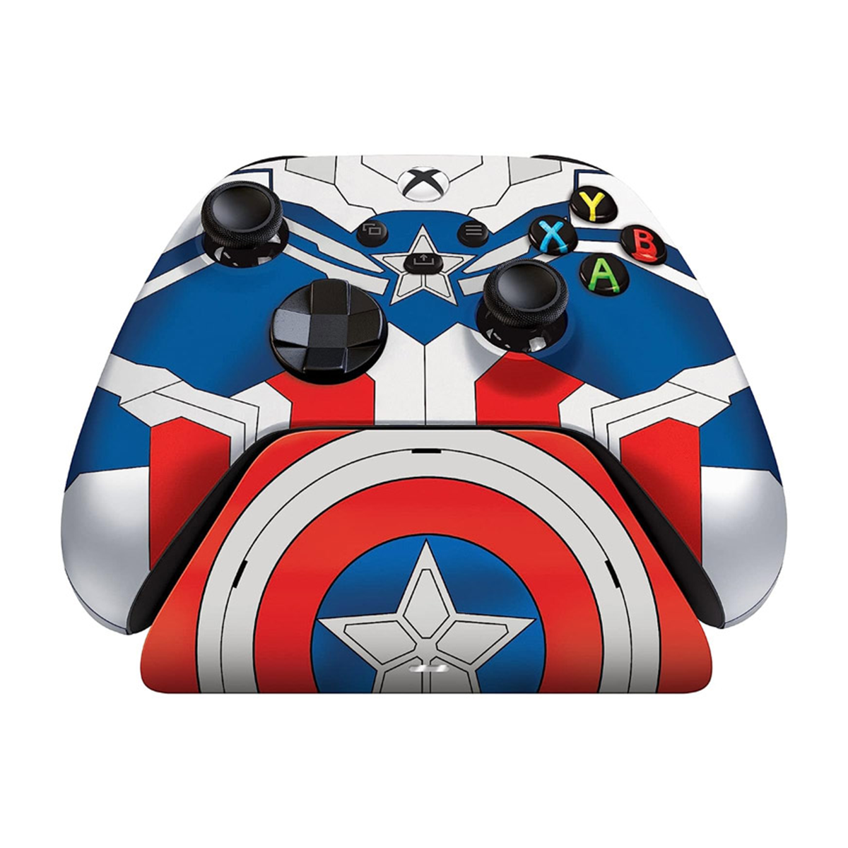 دسته ایکس باکس و پایه شارژ ریزر مدل Captain America Limited Edition