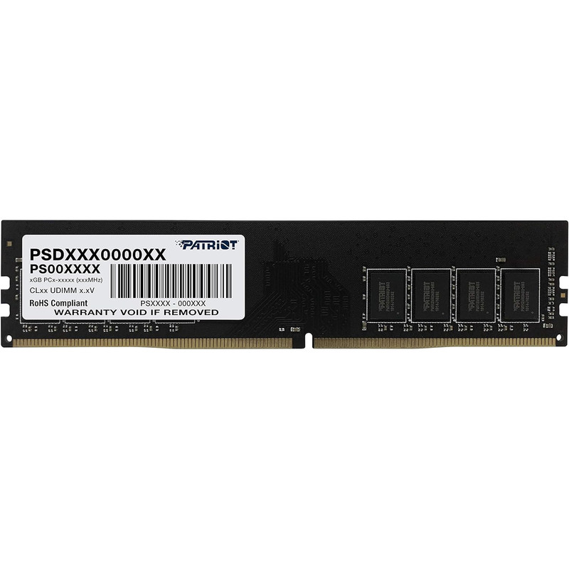 رم کامپیوتر DDR4 تک کاناله 3200 مگاهرتز CL22 پاتریوت مدل PSD ظرفیت 8 گیگابایت