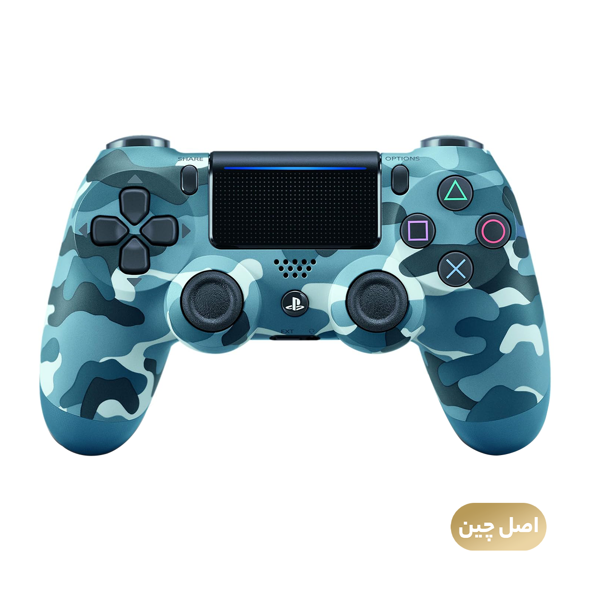 دسته PS4 آبی چریکی مدل DUALSHOCK - های کپی