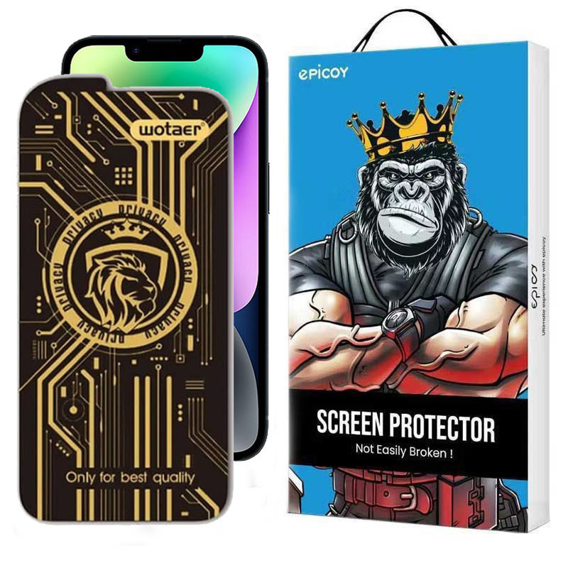 محافظ صفحه نمایش حریم شخصی اپیکوی مدل Wotaer Privacy مناسب برای گوشی موبایل اپل  iPhone 13/13 Pro/14