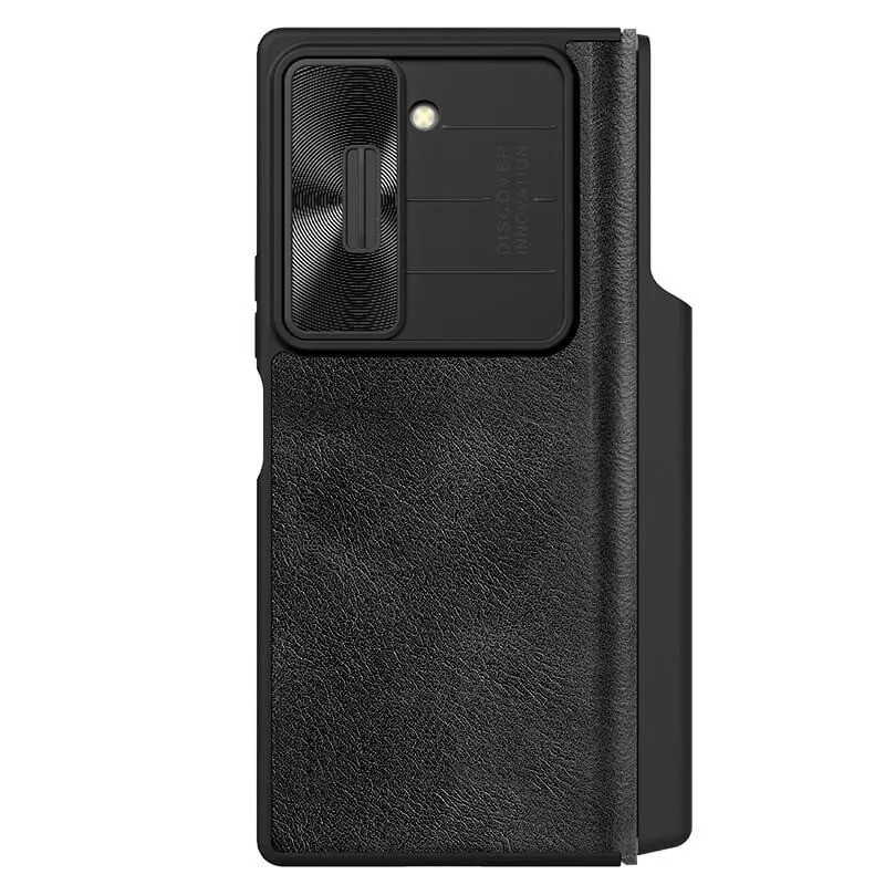 کیف کلاسوری گوشی موبایل سامسونگ Galaxy Z Fold 6 نیلکین مدل Qin Pro Leather-قهوه ای