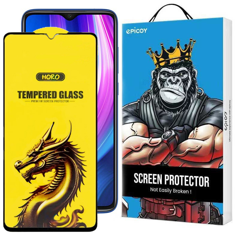 گلس گوشی شیائومی Redmi Note 8 Pro - Note 9 4G- Redmi 9 Prime 4G- 9- 9 Power 4G- 10A اپیکوی مدل Golden Dragon-بی رنگ