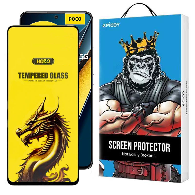 گلس گوشی شیائومی Poco X6 Pro 5G- X6 5G- M6 Pro 4G اپیکوی مدل Golden Dragon-بی رنگ