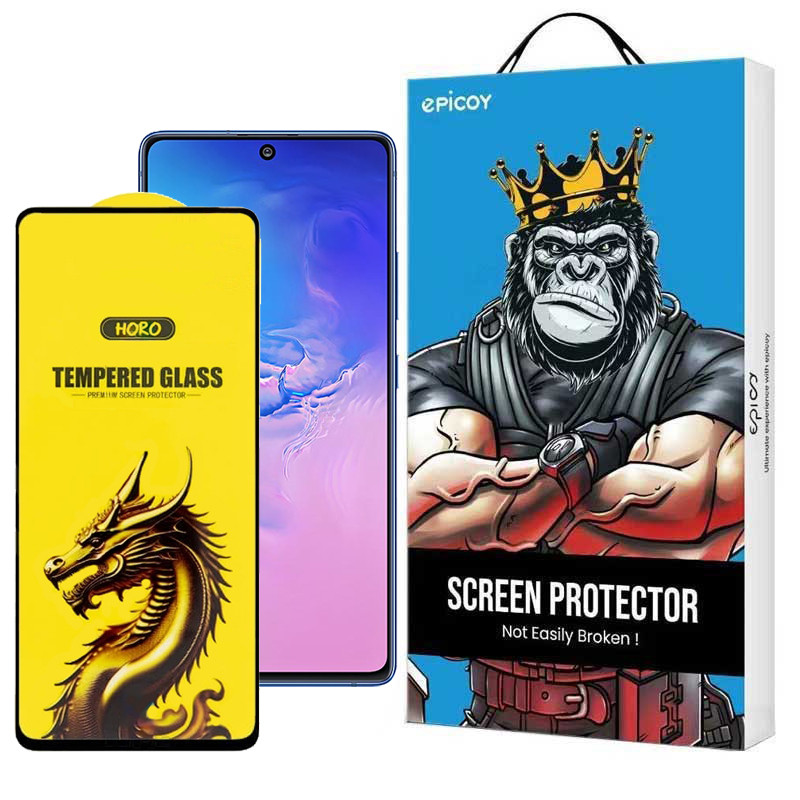 گلس گوشی سامسونگ Galaxy M62-F62-F54-Note10 Lite-S10 Lite اپیکوی مدل Golden Dragon-بی رنگ