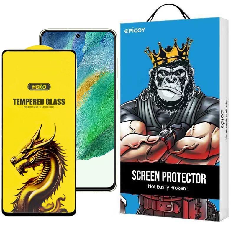 گلس گوشی سامسونگ Galaxy S21 FE 5G اپیکوی مدل Golden Dragon-بی رنگ