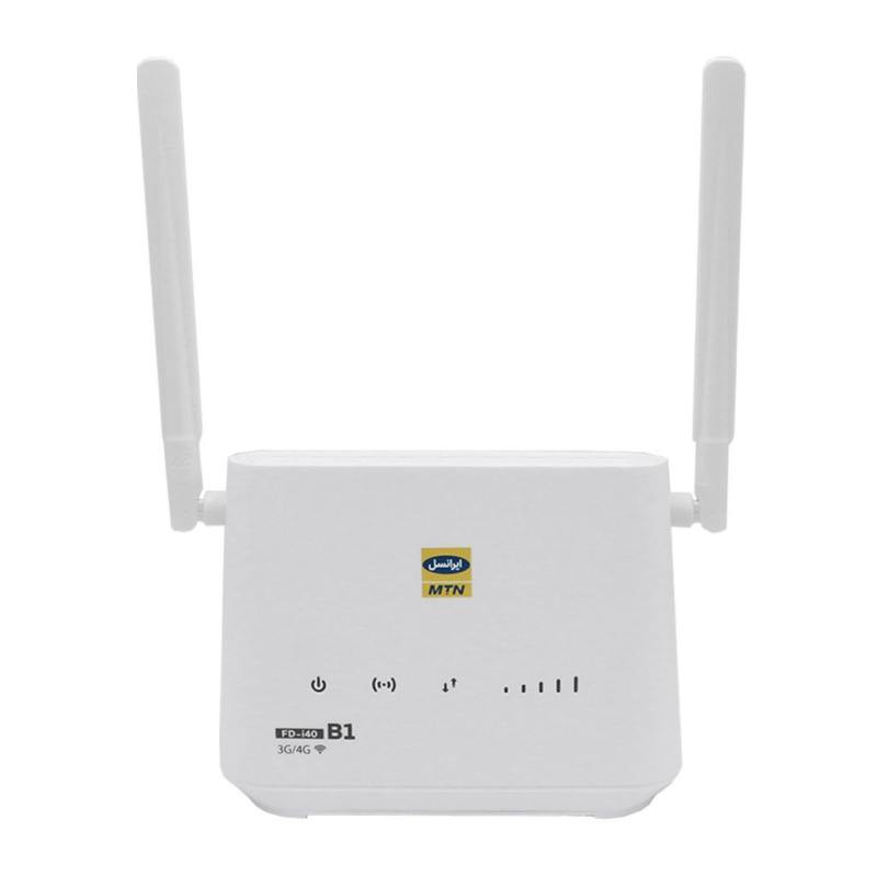 مودم 3G-4G قابل حمل ایرانسل مدل FD-i40 B1 به همراه سیم کارت 4g و 20 گیگابایت اینترنت یک ماهه