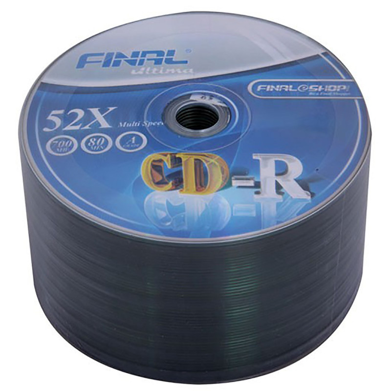 سی دی خام فینال مدل CD-R بسته 50 عددی