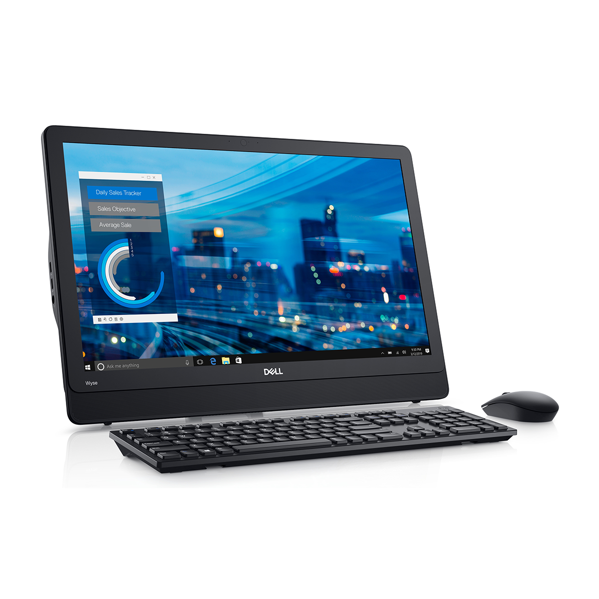 تین کلاینت All in One دل 23.8 اینچی مدل Wyse 5470 Celeron j4105 4GB 128GB-مشکی