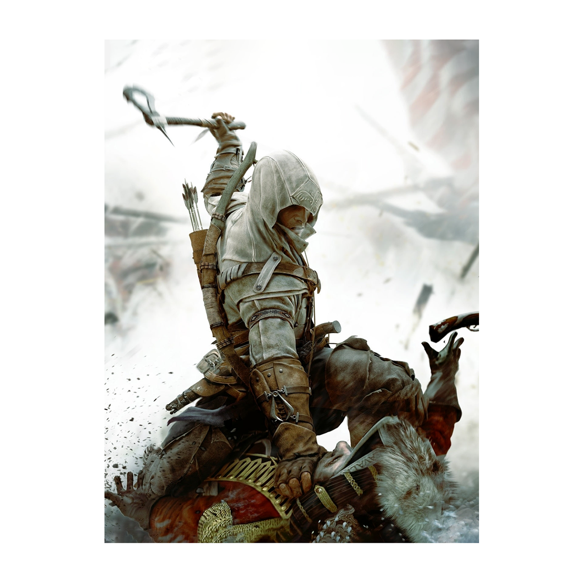 متال پوستر گیمینگ اساسینز کرید AssassinsCreed کد AssassinsCreed3-N601-خاکستری