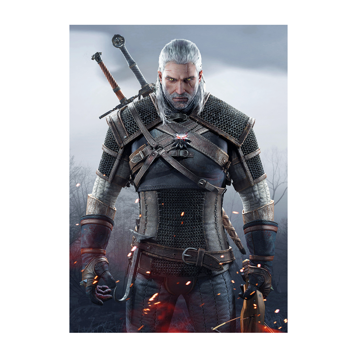 متال پوستر گیمینگ ویچر Witcher کد N201