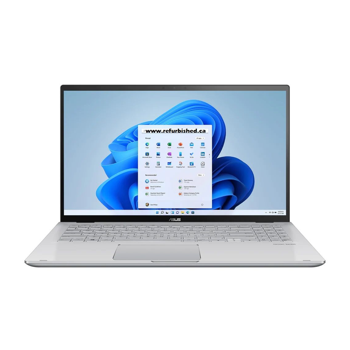 لپ تاپ ایسوس 15.6 اینچی مدل Zenbook Flip UX562UG R7 5700U 8GB 512GB MX450-نقره‌ای