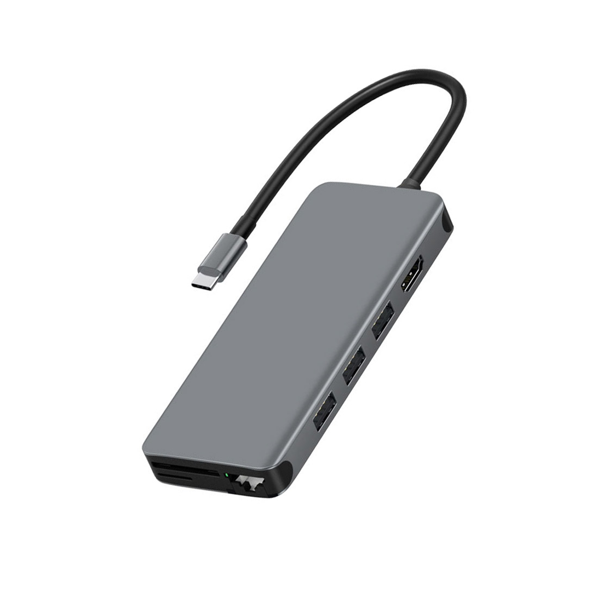 هاب USB-C ویوو 12 پورت مدل Alpha 12 in 1-خاکستری