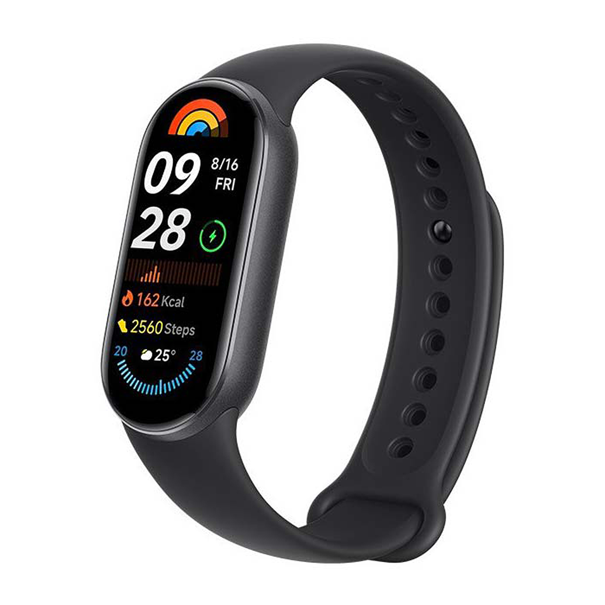 مچ بند هوشمند شیائومی مدل Mi Band 9 - چین-بدنه مشکی بند مشکی