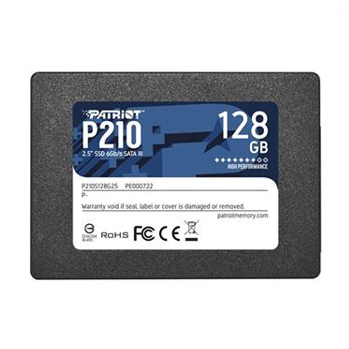 هارد اس اس دی اینترنال پاتریوت مدل P210 Sata III ظرفیت 128 گیگابایت