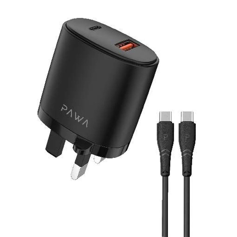 شارژر دیواری 20 وات پاوا مدل Solid Travel Charger به همراه کابل USB-C  