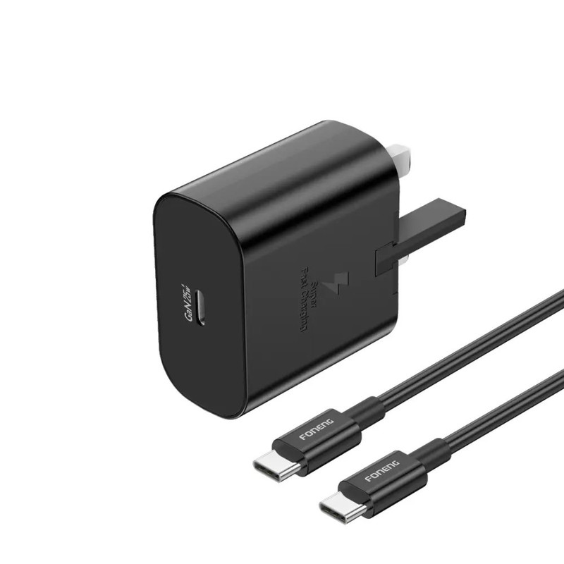 شارژر دیواری 25 وات فوننگ مدل UK32 به همراه کابل تبدیل USB-C